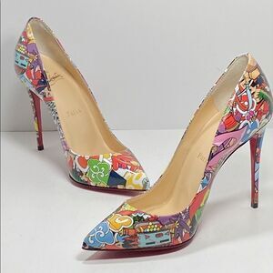 Christian Louboutin Pigalle Follies Print Pumps